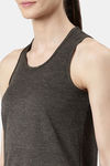 Enamor Snug Fitted Tank - Olive Mel Active Reflective — thumbnail 8